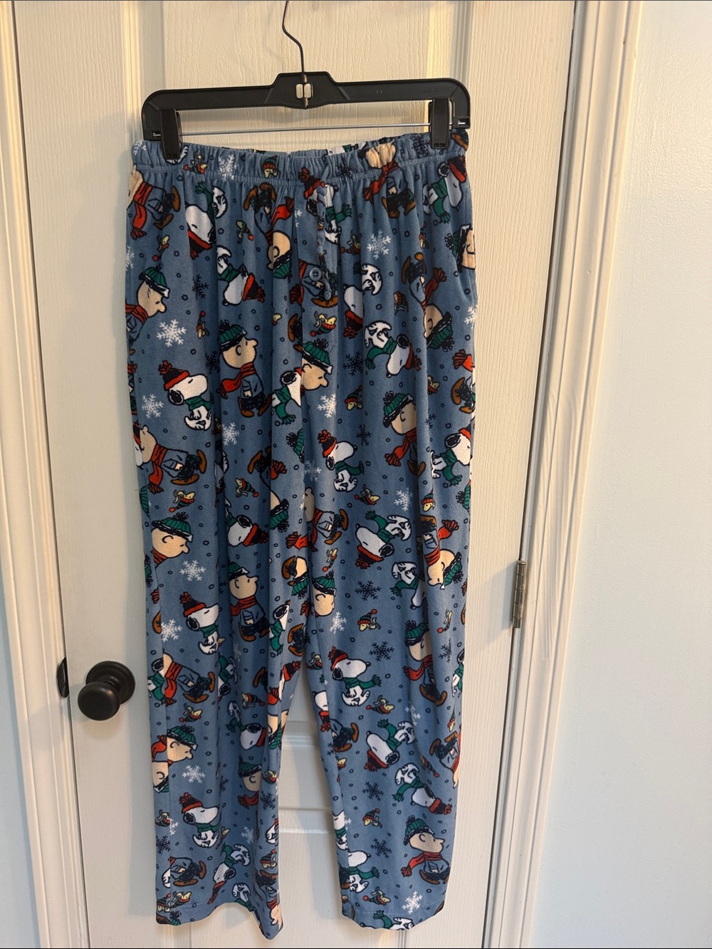 Men's Blue Holiday Fleece Pajama Pants